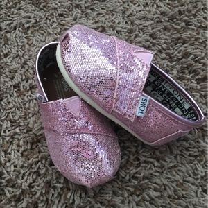 Toddler Toms in Sparkly Pink