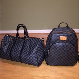 Louis Vuitton backpack & Duffle bag
