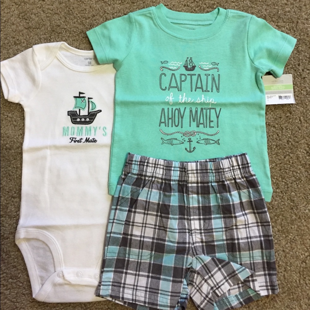 NWT - Carter's Boys 3pc set 18m