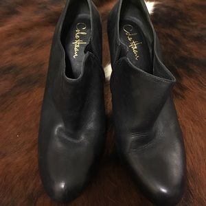 Cole Haan black leather booties