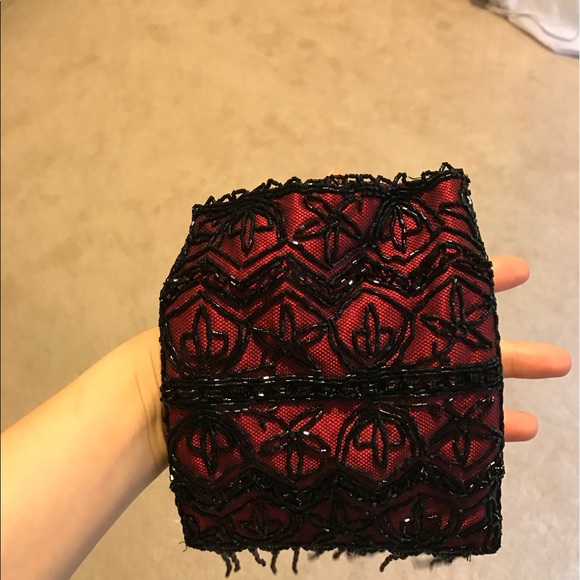 Red and black beaded dress - Picture 3 of 3