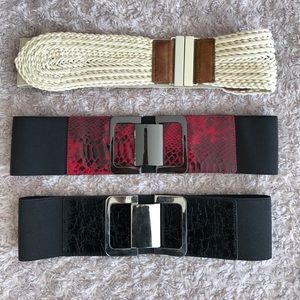Express Accessories - EXPRESS Belts - Set of 3 Express Accessories - EXPRESS Belts - Set of 3