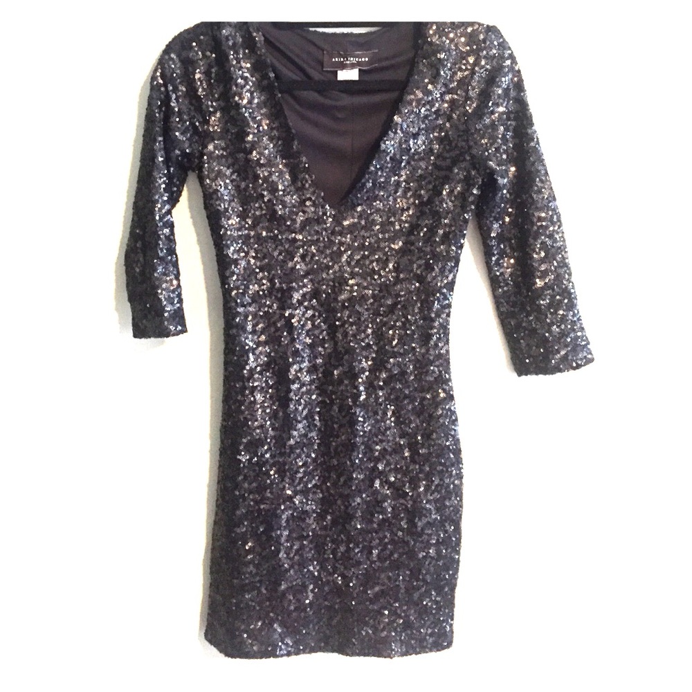 Black Sequin Dress from Akita Black Label