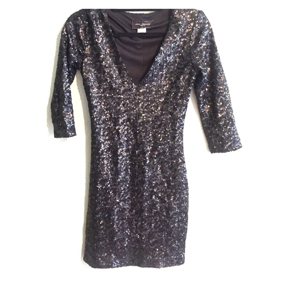 AKIRA Dresses & Skirts - Black Sequin Dress from Akita Black Label