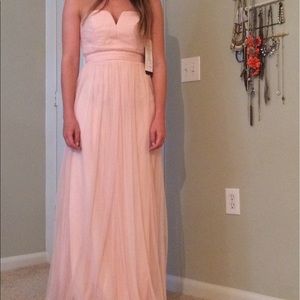 Bill Levkoff 1167 dress petal pink tulle size 0