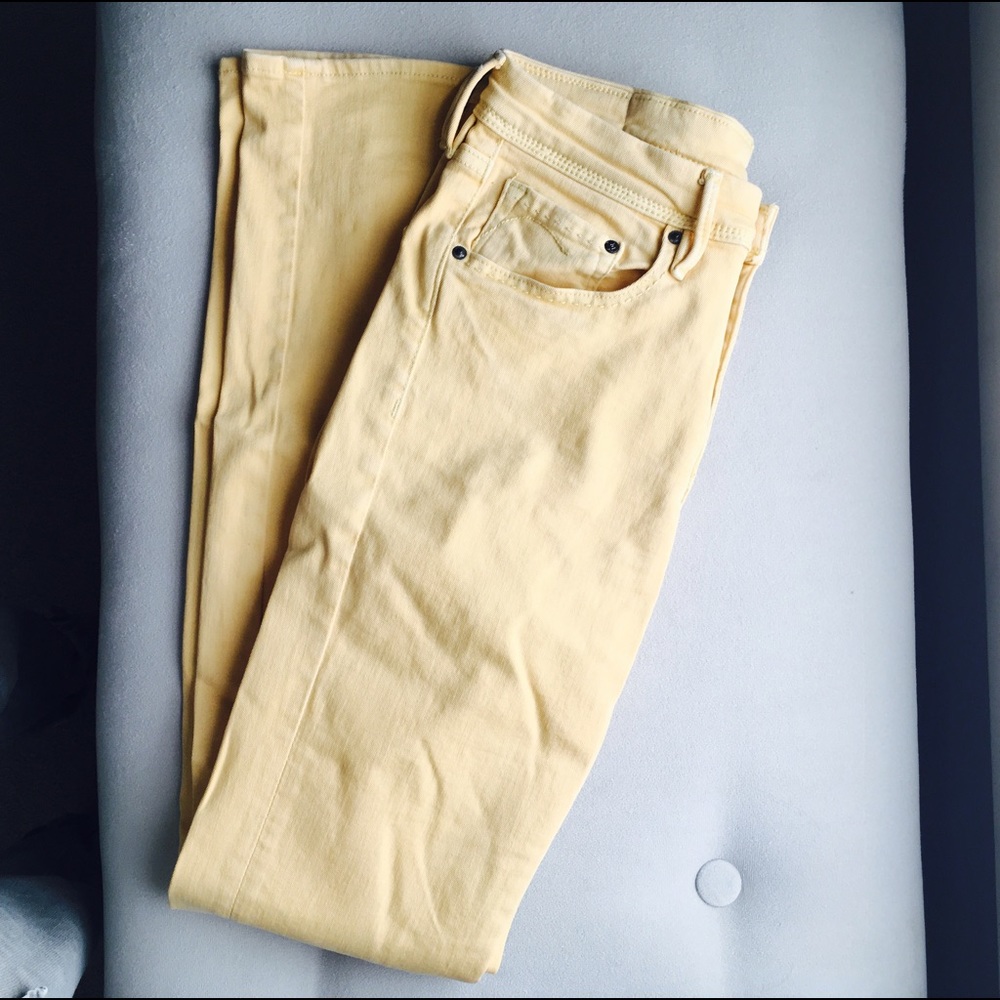 Soft Yellow/Orange Skinny Pants