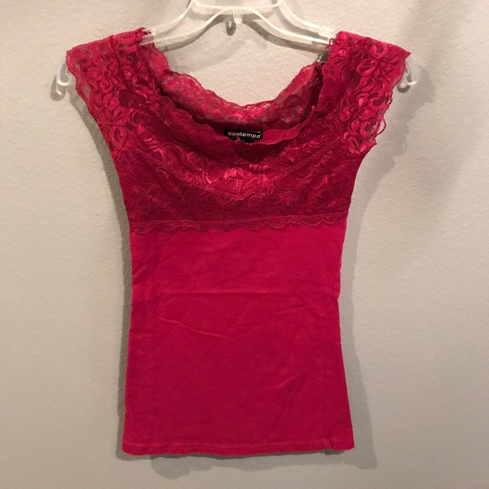 Contempo lace top
