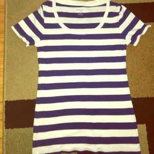 Striped T shirt.