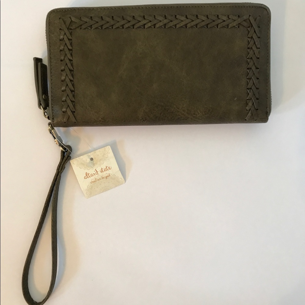 Altr'd State Olive Large Wallet/Wristlet NWT