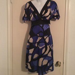 Blue tan black dress for  juniors