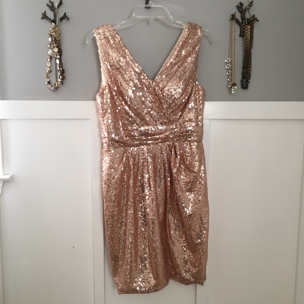 Rose Gold Sequin Dress