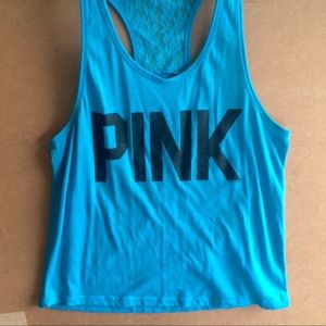VS Pink Racer Back Graphic Tank