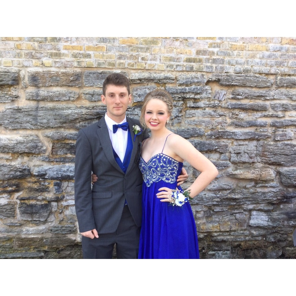 Royal blue prom dress