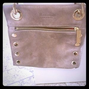 Hammitt LA pewter/brushed silver Tony crossbody