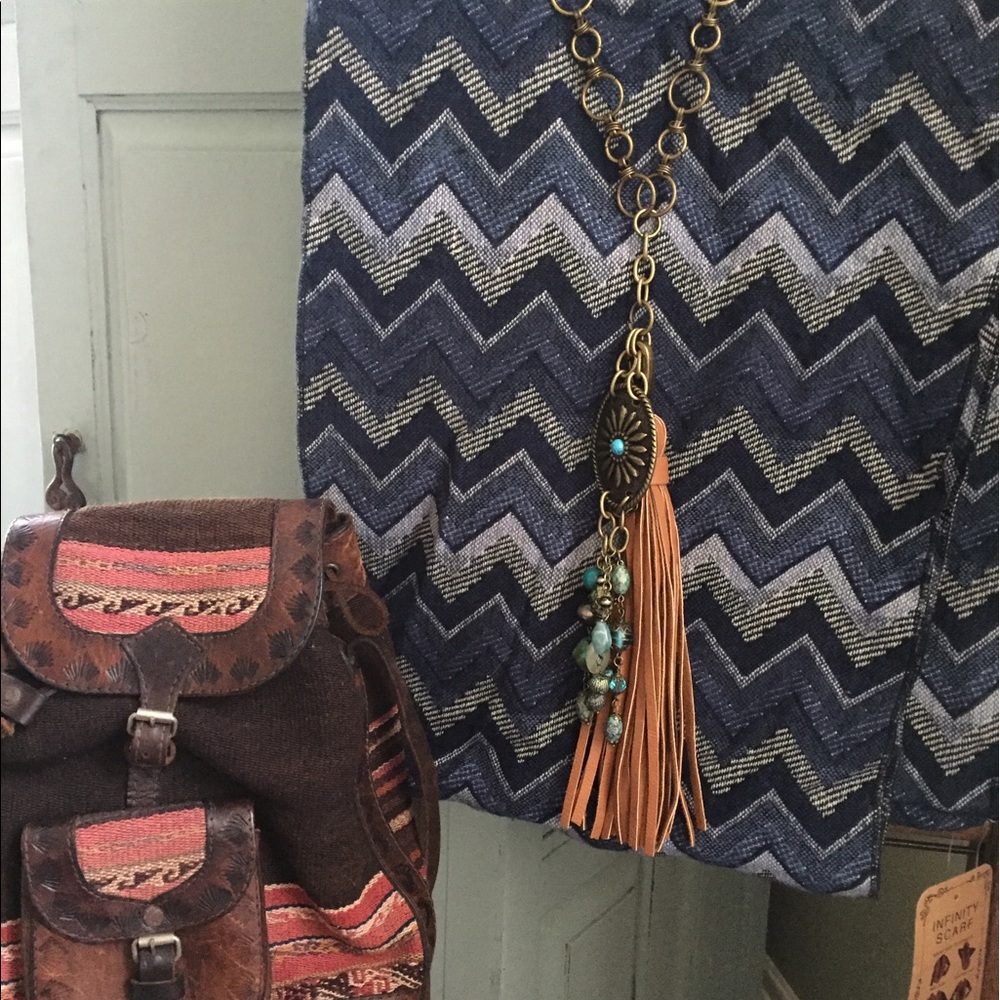 NWT Aztec Tribal Boho Infinity Scarf