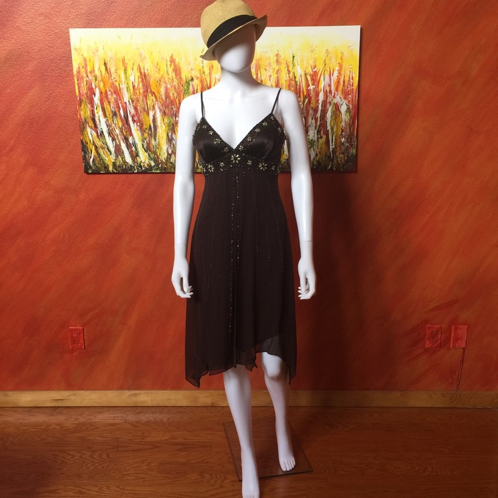 🔥Hot🔥Sue Wong Brown Cocktail Dress