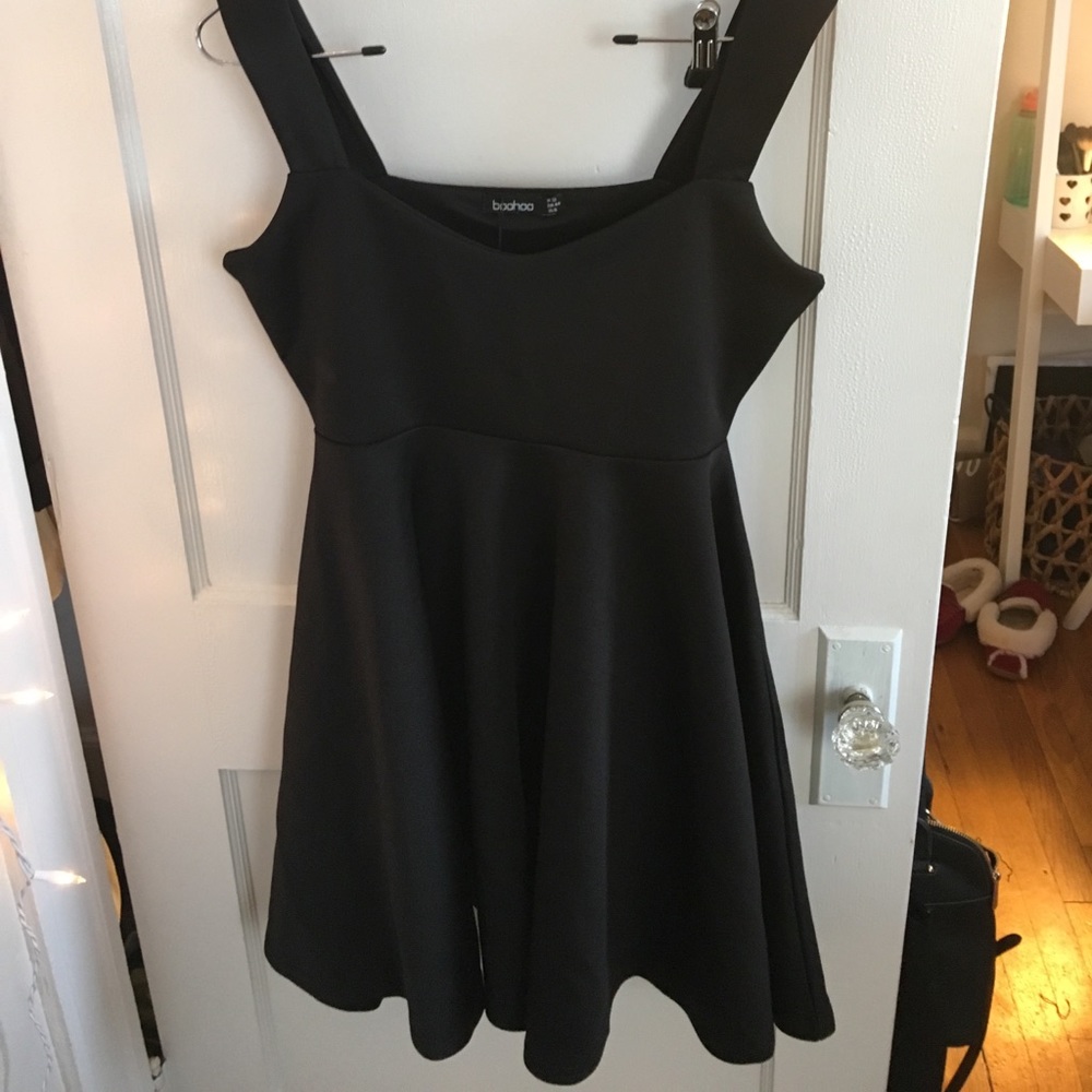 Boohoo black dress