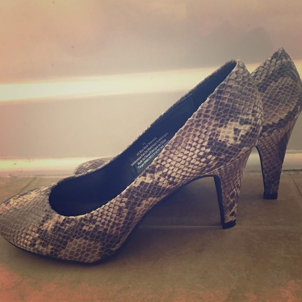 Snakeskin Heels