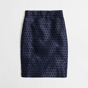 Jcrew Polka dot Pencil Skirt