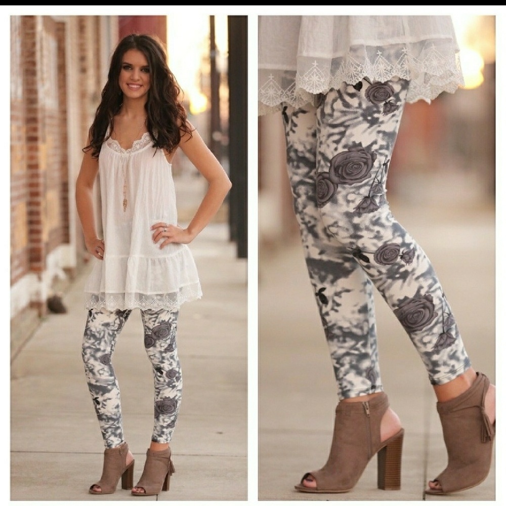 Floral Print Leggings