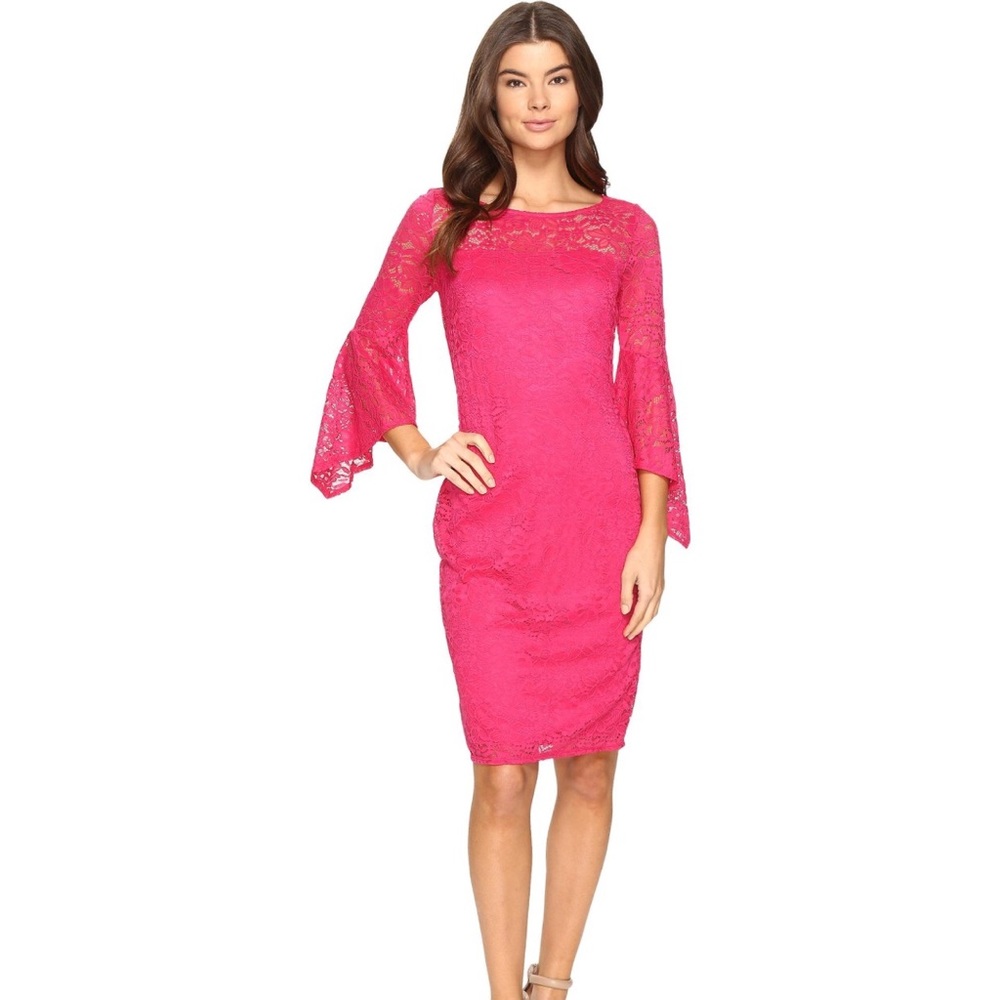 Lady in Hot Pink! ✨Stunning✨Laundry Lace Dress