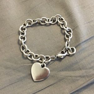 James Avery Heart Bracelet Sterling Silver SZ M