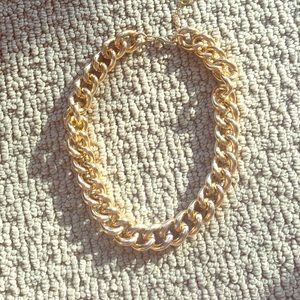 Gold costume jewelry chain necklace