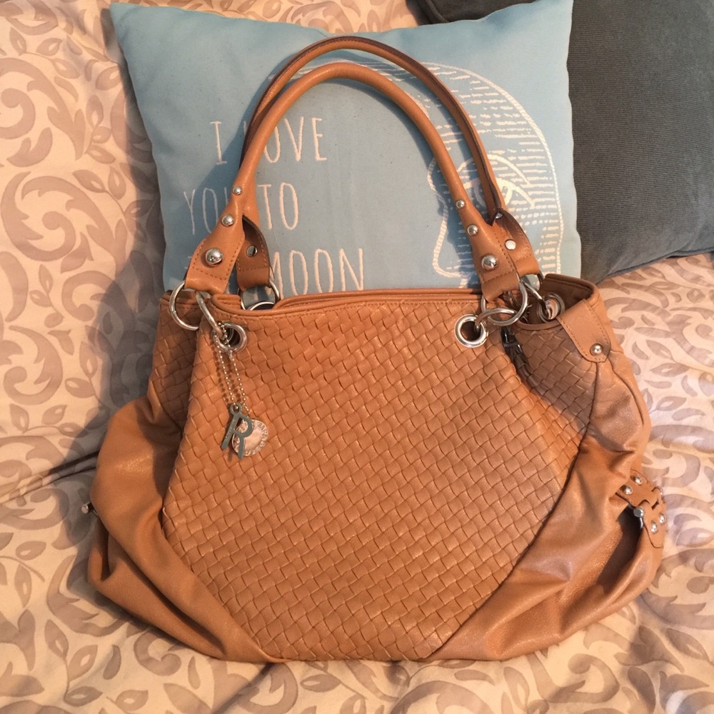 Adorable tan Rampage bag! NWOT!