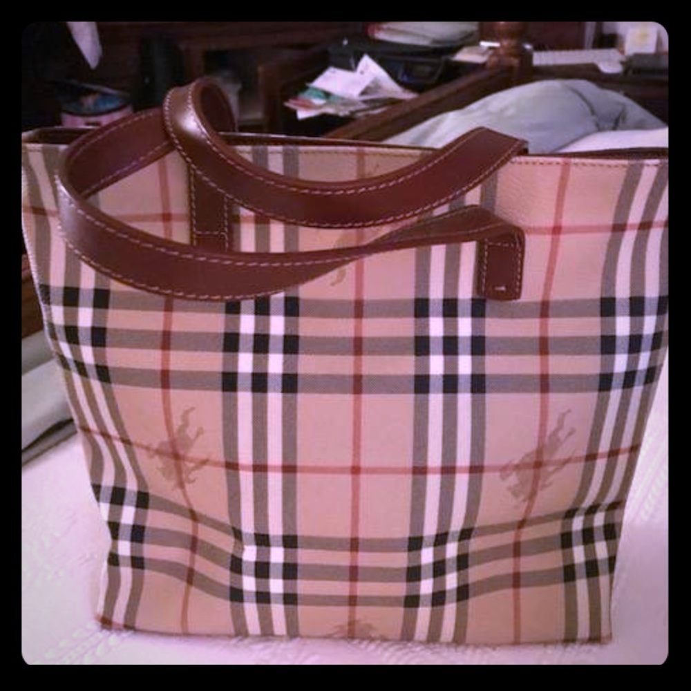 Sold!!!Burberry Nova Check brown Tote