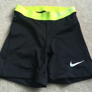 Nike pro spandex shorts