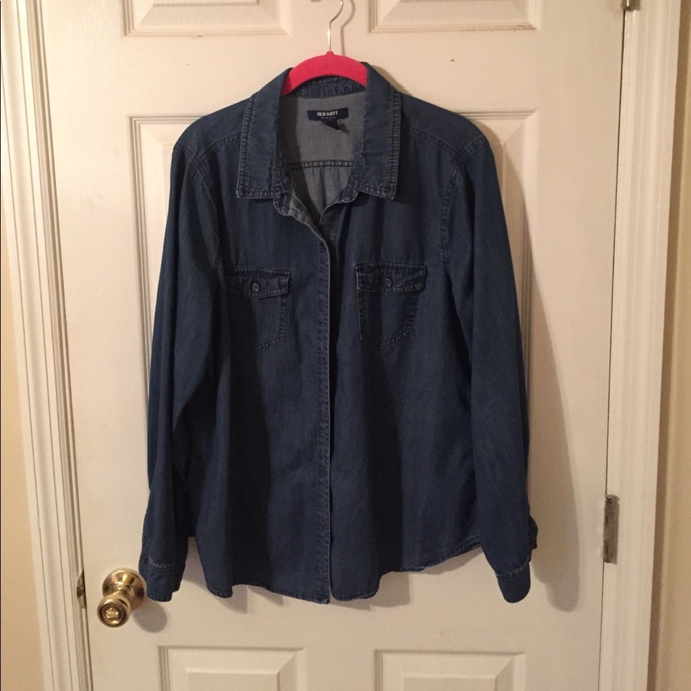 Denim blouse