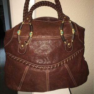 Valentino leather handle bag