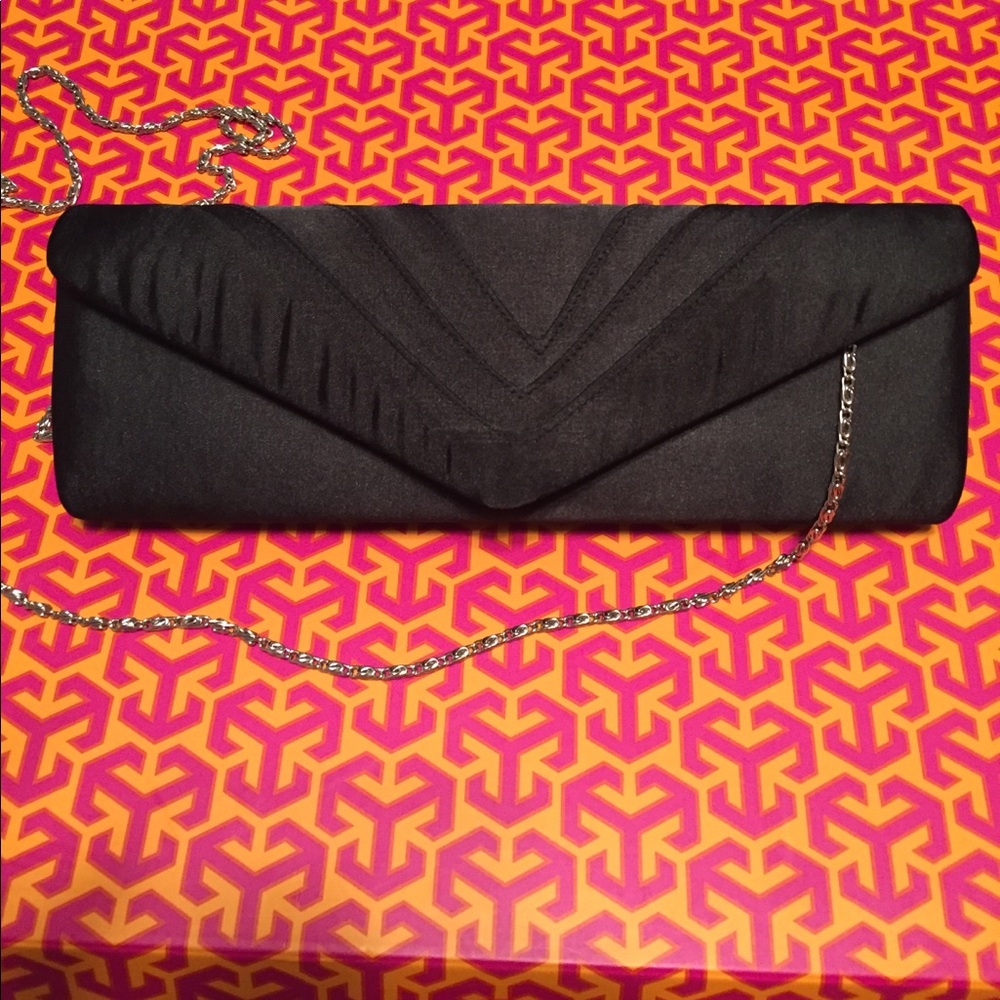 Black formal clutch