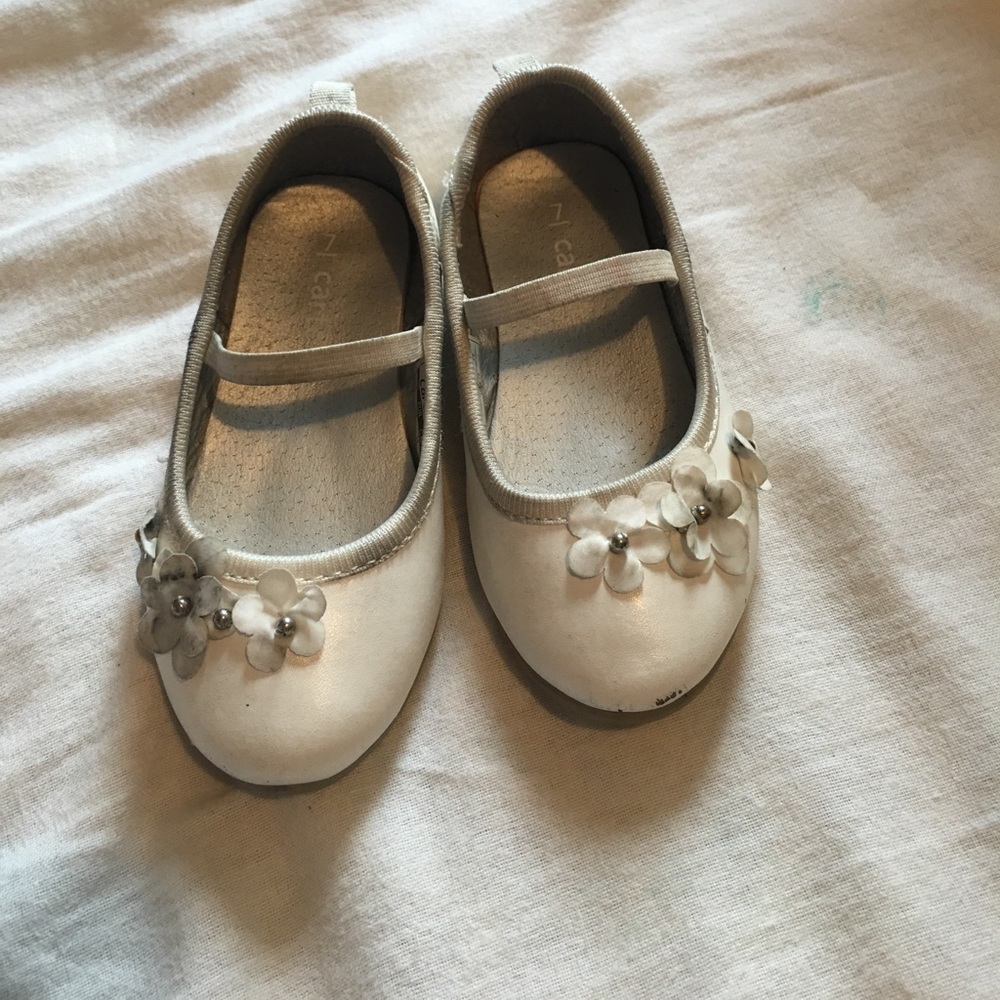 Carters white flats
