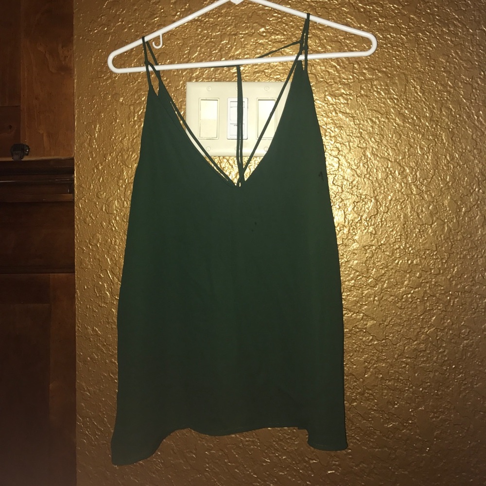 Green tank top