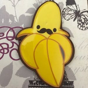 Super Cute Banana Mustache Wallet 🍌