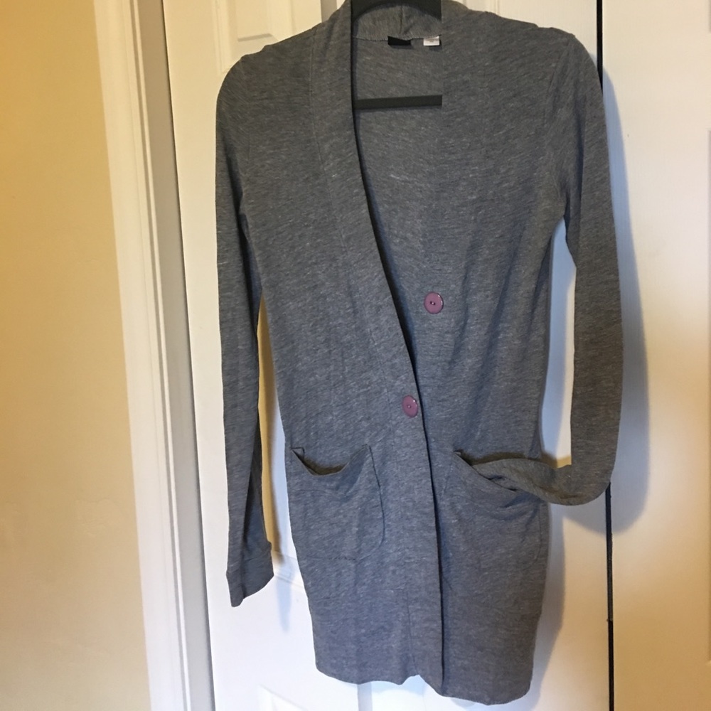 Cardigan sweater. Light weight