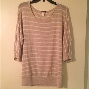 Tan and beige Copper Key sweater XL