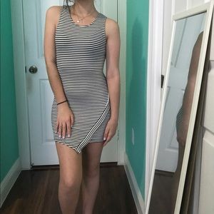 Black and White Striped Dress