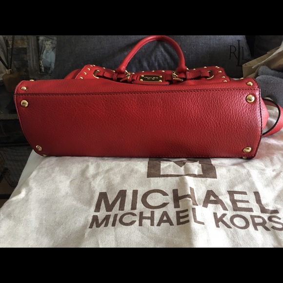 Red Michael Kors Authentic Handbag - Picture 4 of 4