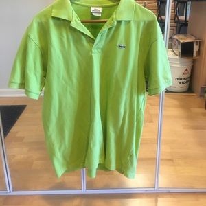 Green Lacoste men's Polo