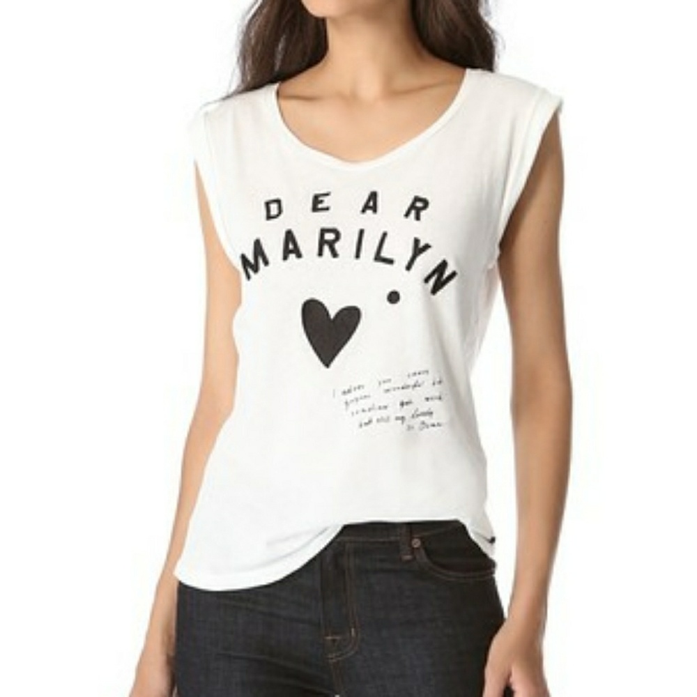 Maison Scotch Artwork Tee Dear Marilyn