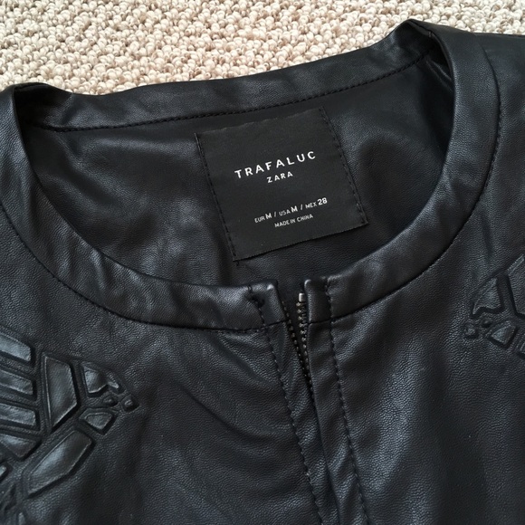 Zara faux leather bomber jacket - Picture 3 of 7