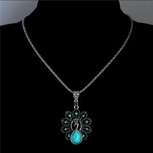 Navajo Peacock Pendant & Necklace