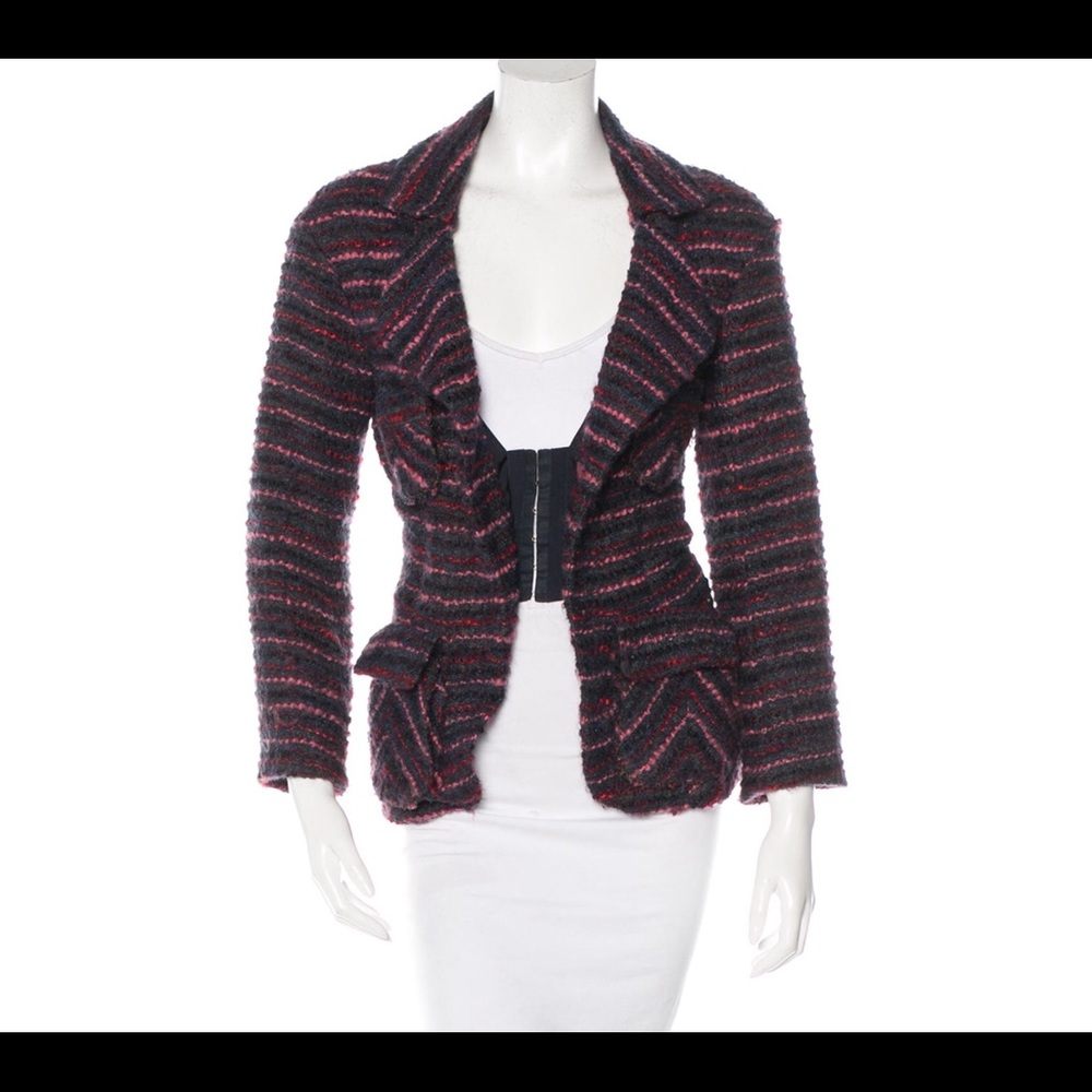 💥REDUCED💥 Nina Ricci Striped Boucle' Blazer
