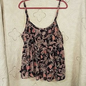 Torrid chiffon babydoll top size 1X NWT
