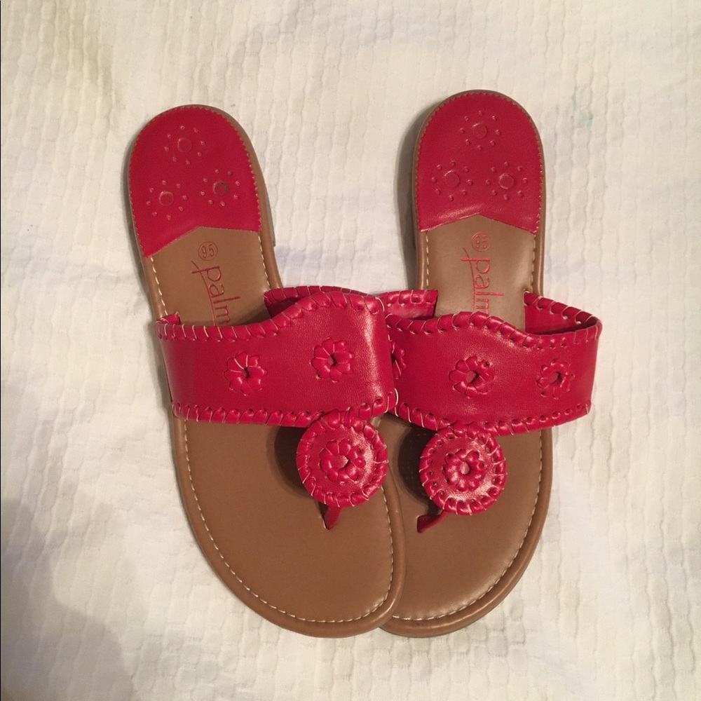 Super cute red sandals