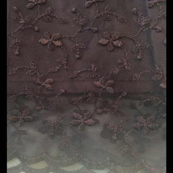 Chocolate brown lace overlay dress. - Picture 5 of 5