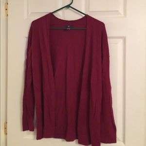 Wine colored cardigan - Gap S