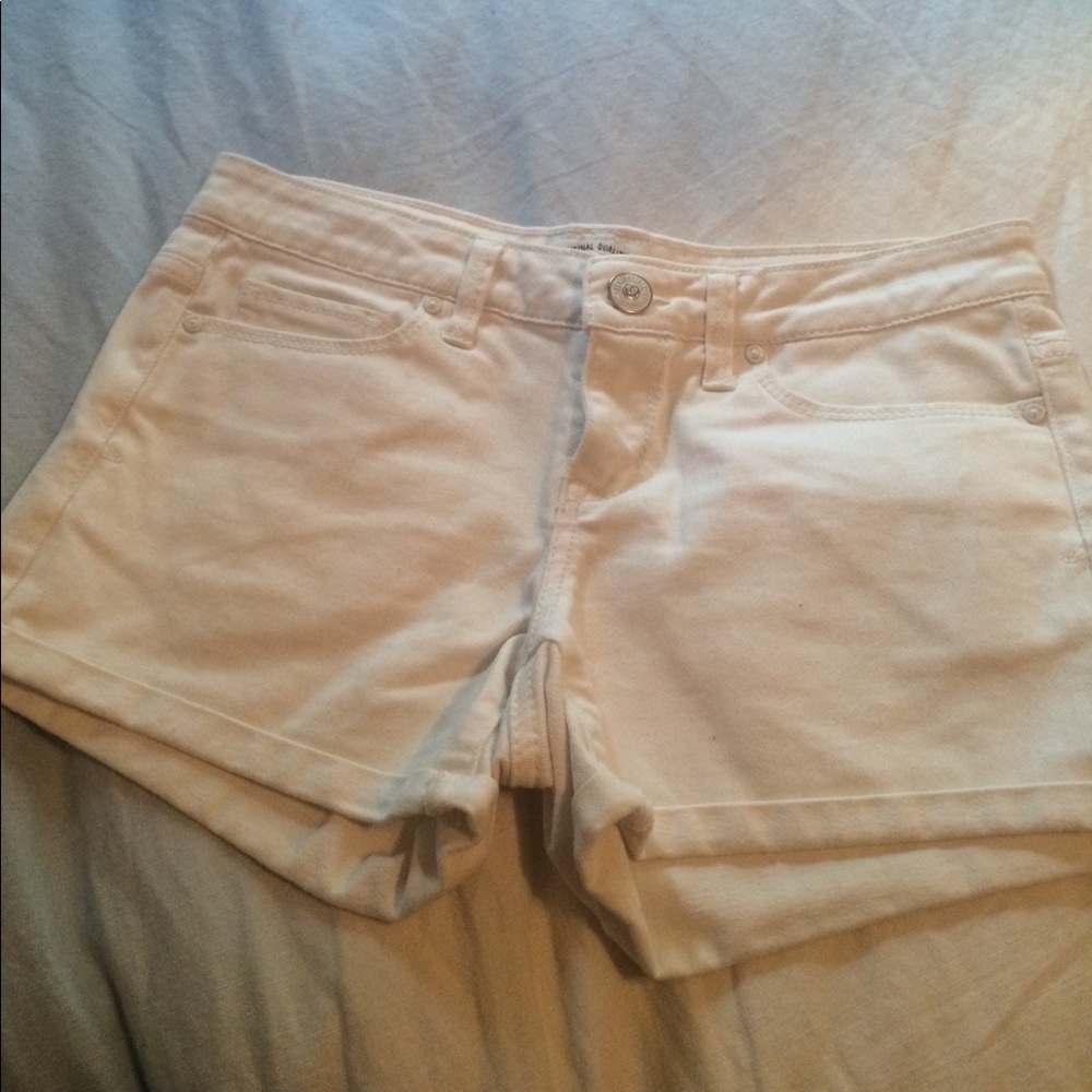 Aeropostale white jean shorts